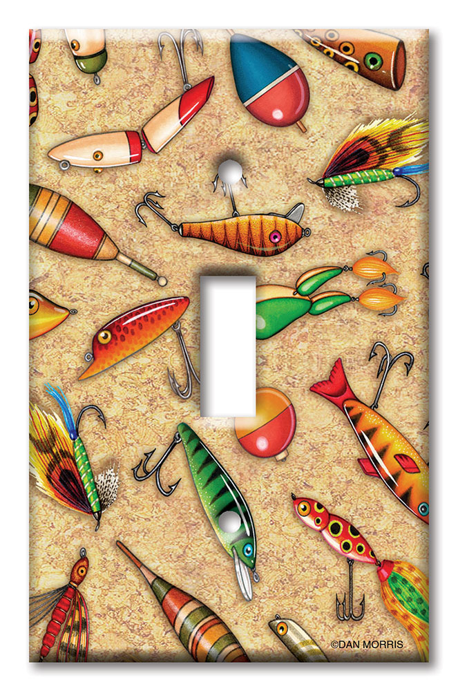 Art Plates - Decorative OVERSIZED Switch Plates & Outlet Covers - Lures - Image by Dan Morris