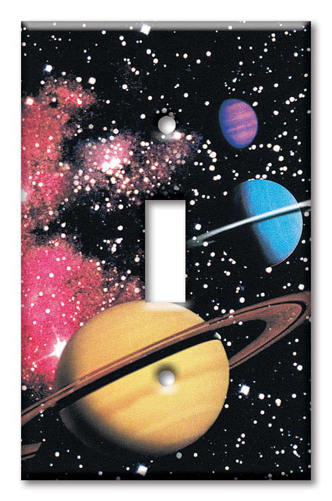 Art Plates - Decorative OVERSIZED Switch Plates & Outlet Covers - Planets