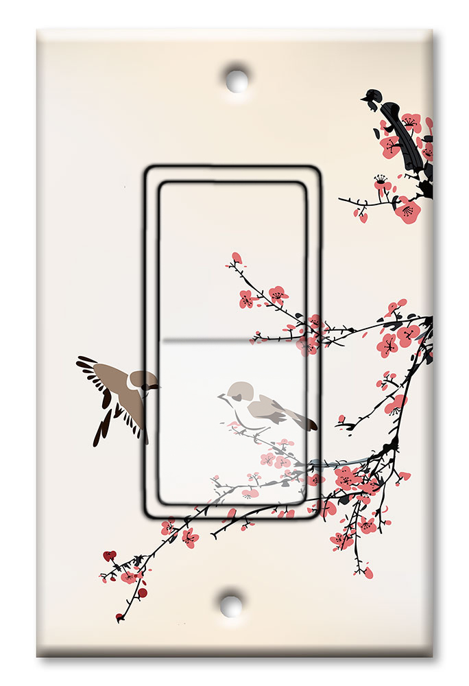 Birds on a Cherry Blossom - #2544