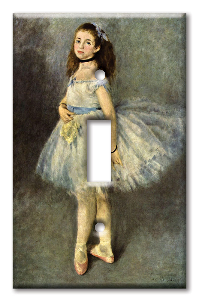 Art Plates - Decorative OVERSIZED Switch Plate - Outlet Cover - Renoir: Ballerina
