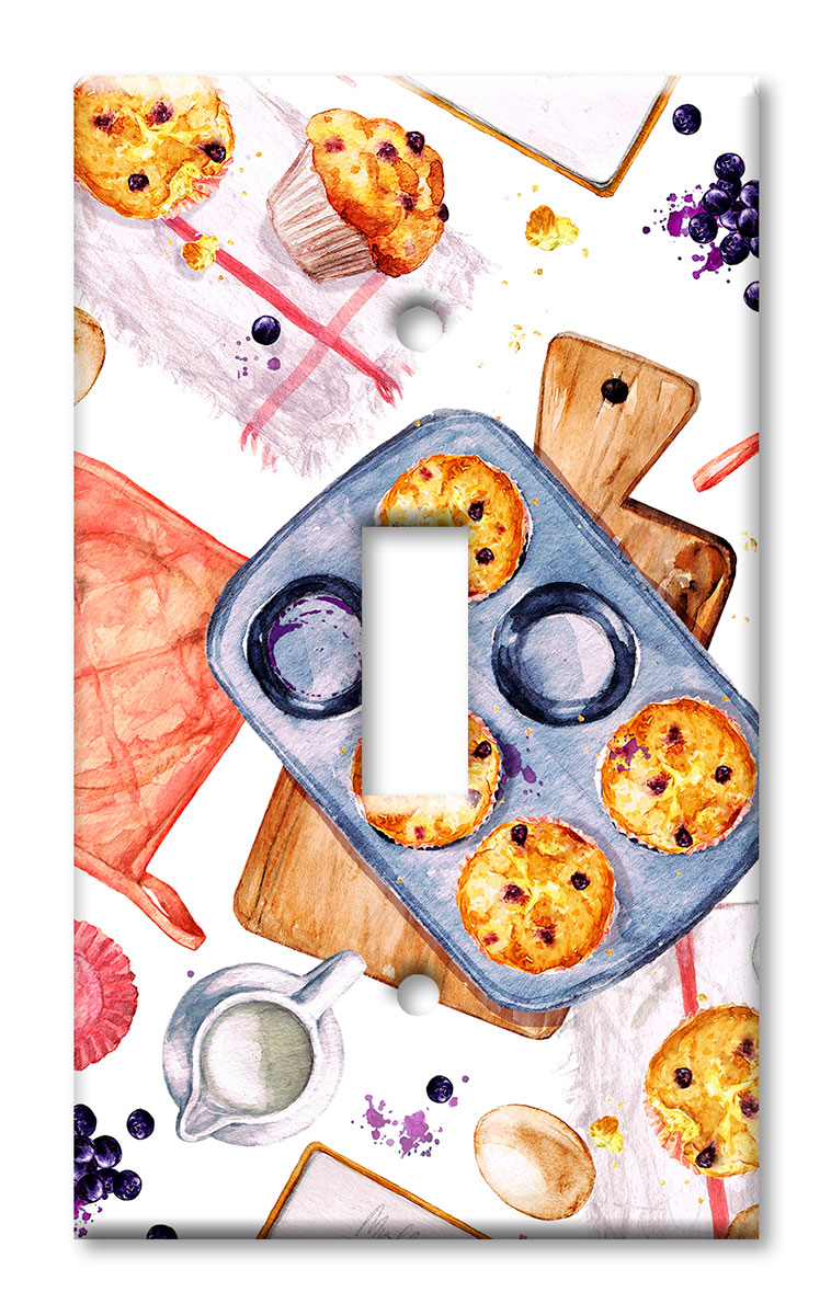 Art Plates - Decorative OVERSIZED Wall Plates & Outlet Covers - Baking