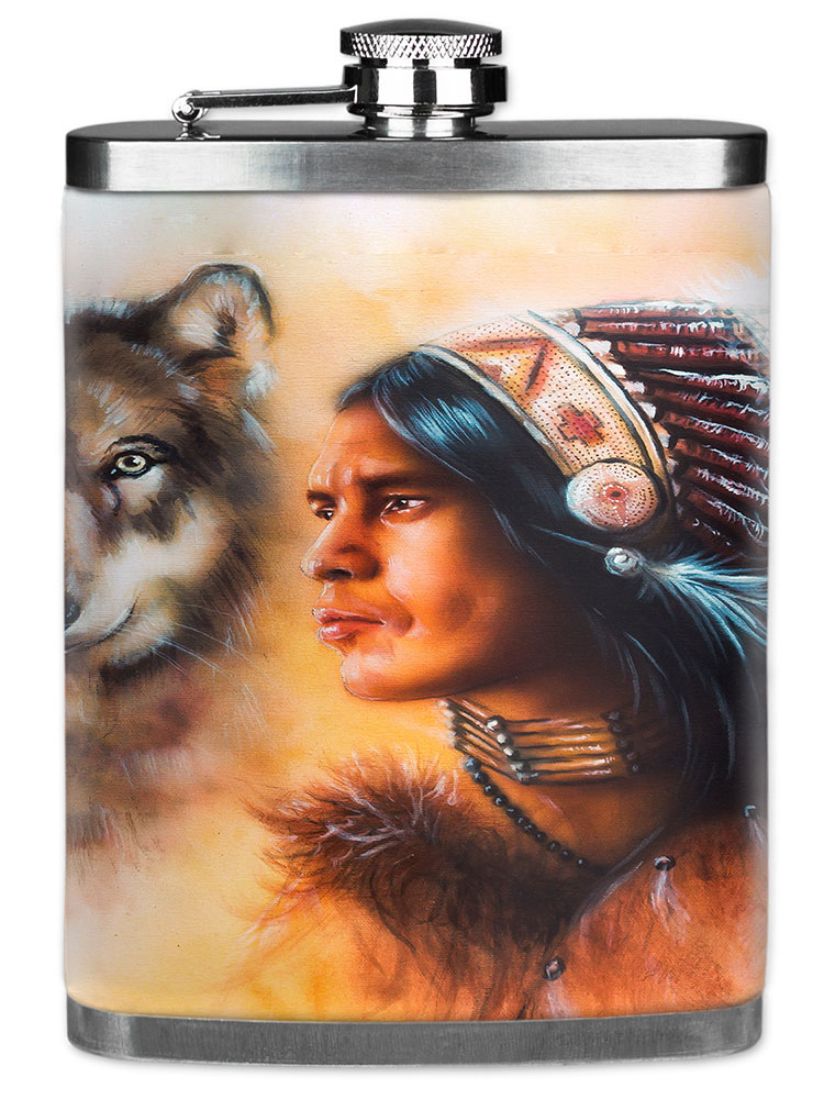 Wolf & Indian Chief - #2726