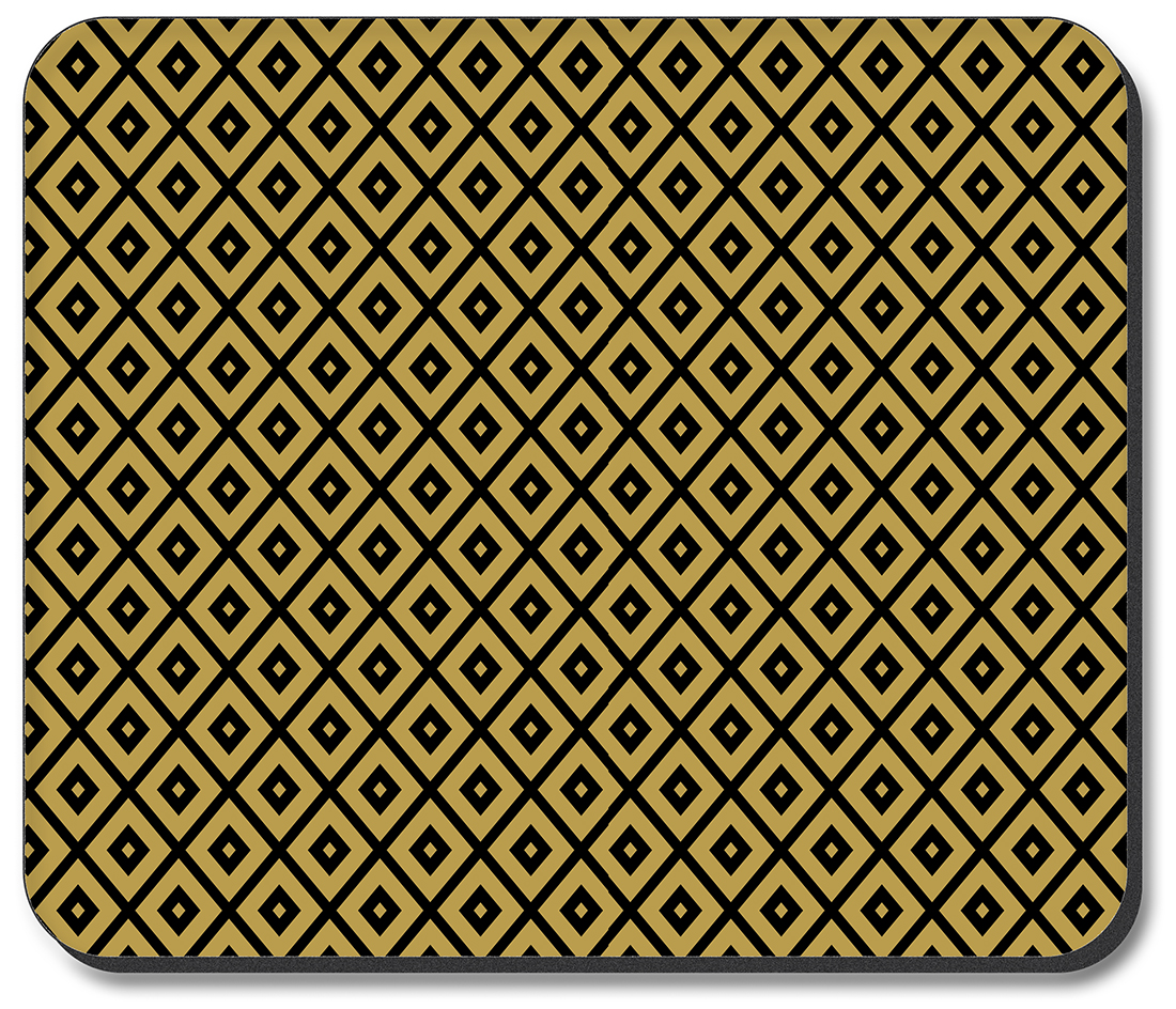 Black and Gold Triangles - #2783