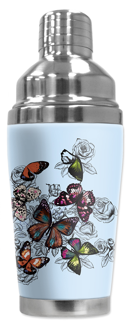 Colorful Butterflies with Roses - #2859