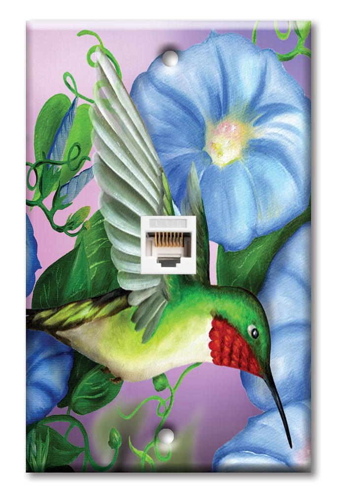 Hummingbird and Flowers - #464