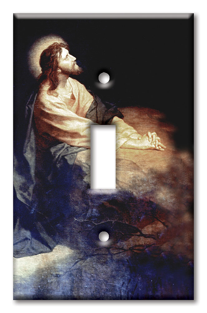 Art Plates - Decorative OVERSIZED Wall Plate - Outlet Cover - Garden Of Gethsemane