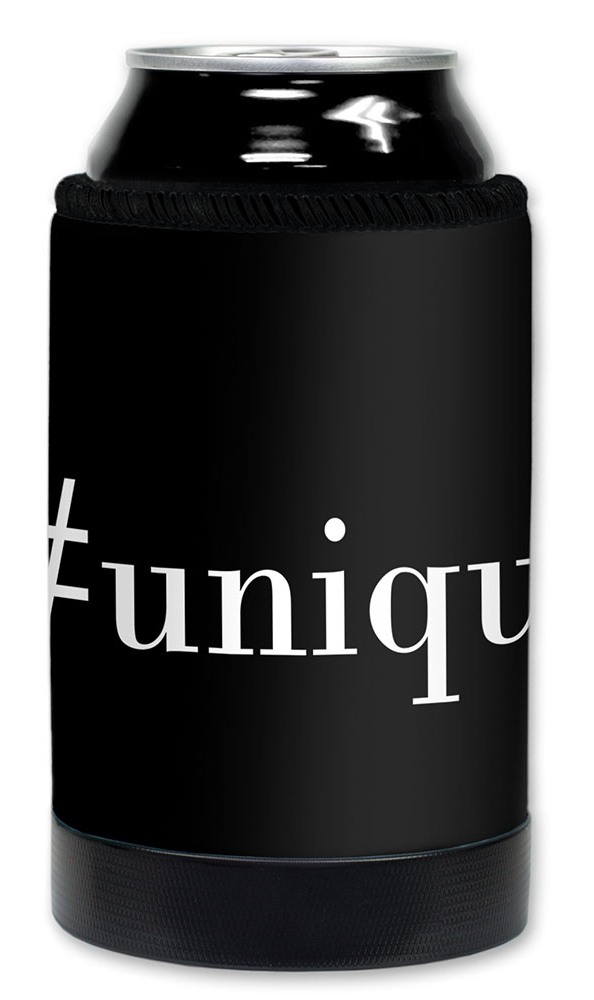 Mugzie Deluxe Can Cooler - Premium Neoprene Wetsuit Material Beverage Can or Bottle Insulator for 16 OZ and 12 OZ Soda Energy Drink Beer Cans - #Unique
