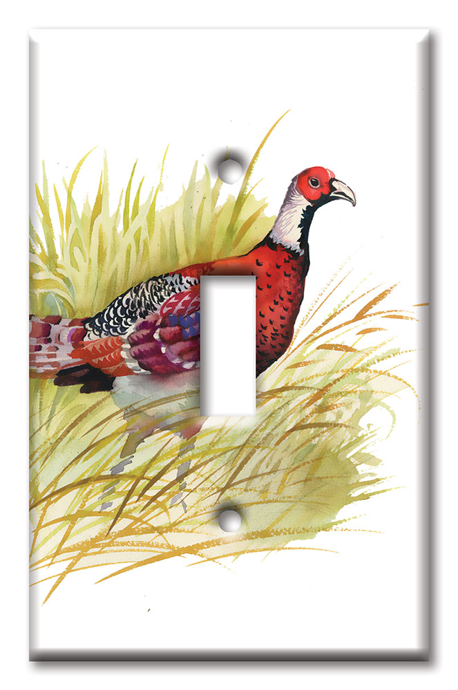 Art Plates - Decorative OVERSIZED Switch Plates & Outlet Covers - Pheasant
