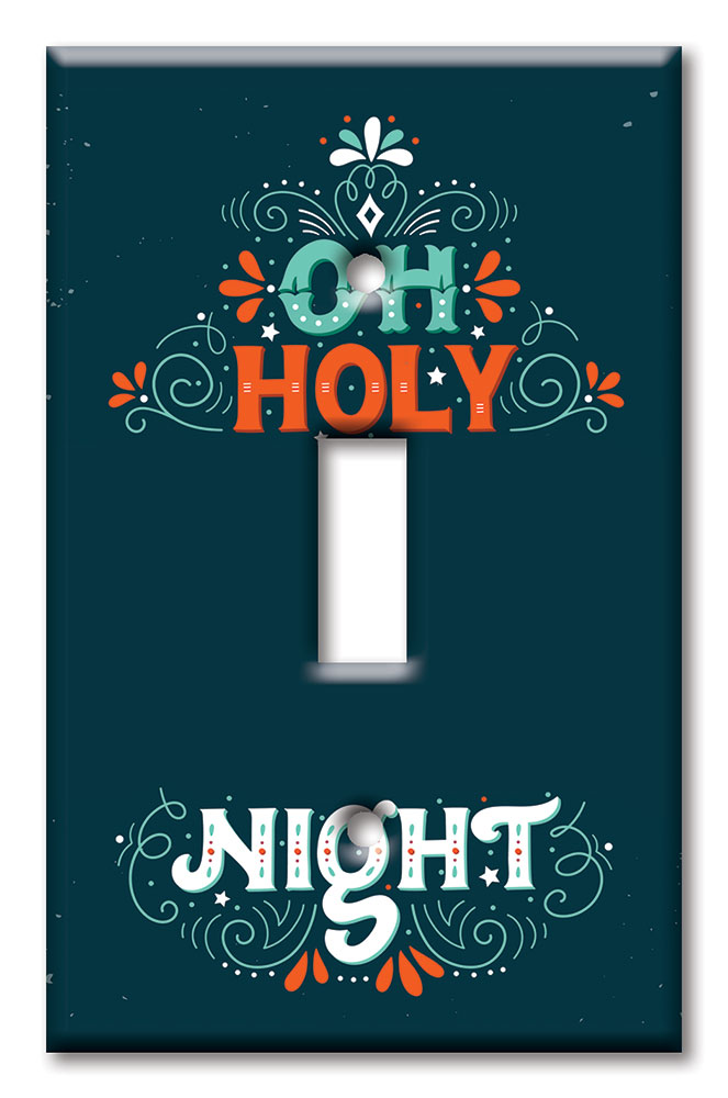 Art Plates - Decorative OVERSIZED Switch Plates & Outlet Covers - Oh Holy Night