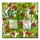 Printed Decora 2 Gang Rocker Style Switch with matching Wall Plate - Ladybugs and Leaves