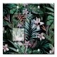 Printed 2 Gang Decora Switch - Outlet Combo with matching Wall Plate - Tropical Flowers