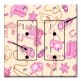 Printed 2 Gang Decora Duplex Receptacle Outlet with matching Wall Plate - Cowgirl - Image by Dan Morris