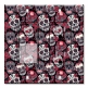 Printed 2 Gang Decora Switch - Outlet Combo with matching Wall Plate - New Day of the Dead