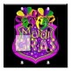 Printed 2 Gang Decora Switch - Outlet Combo with matching Wall Plate - Mardi Gras