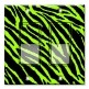 Printed Decora 2 Gang Rocker Style Switch with matching Wall Plate - Green Zebra
