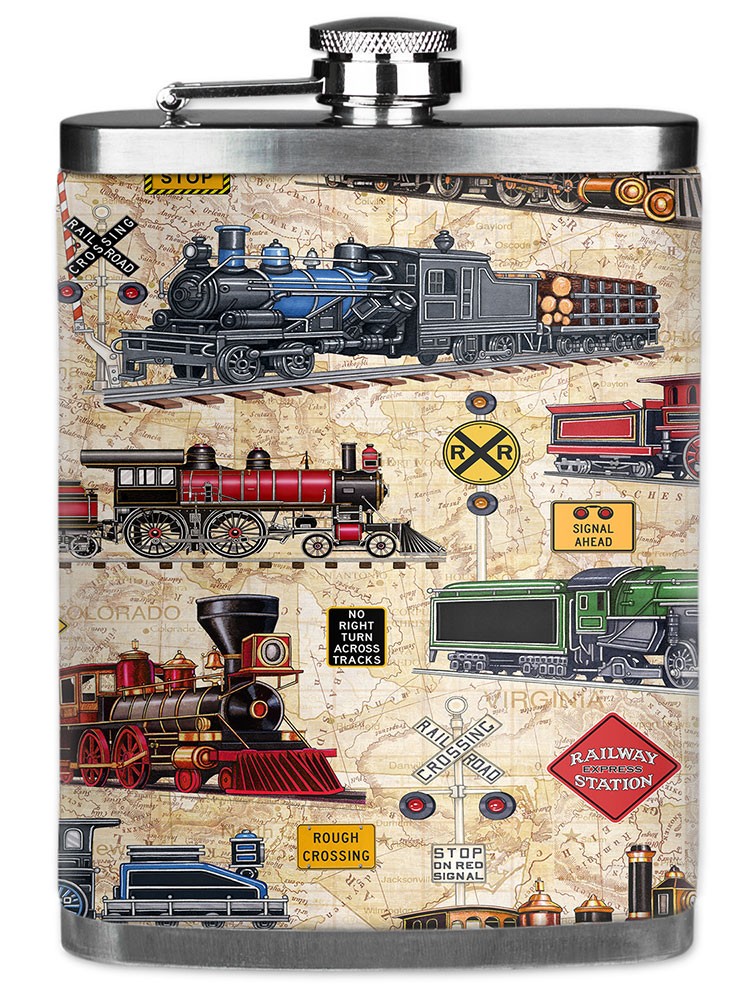 Steam Locomotives (tan) - Image by Dan Morris - #1019