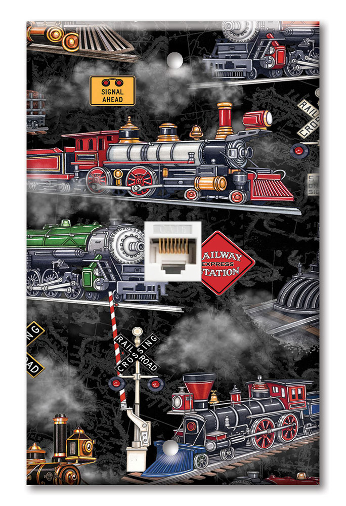 Steam Locomotives (black) - Image by Dan Morris - #1021