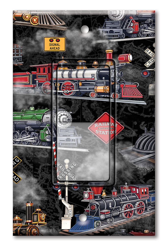 Steam Locomotives (black) - Image by Dan Morris - #1021