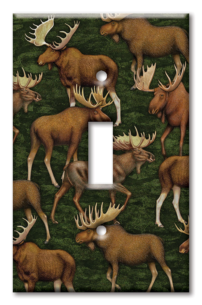 Art Plates - Decorative OVERSIZED Switch Plates & Outlet Covers - Moose - Image by Dan Morris