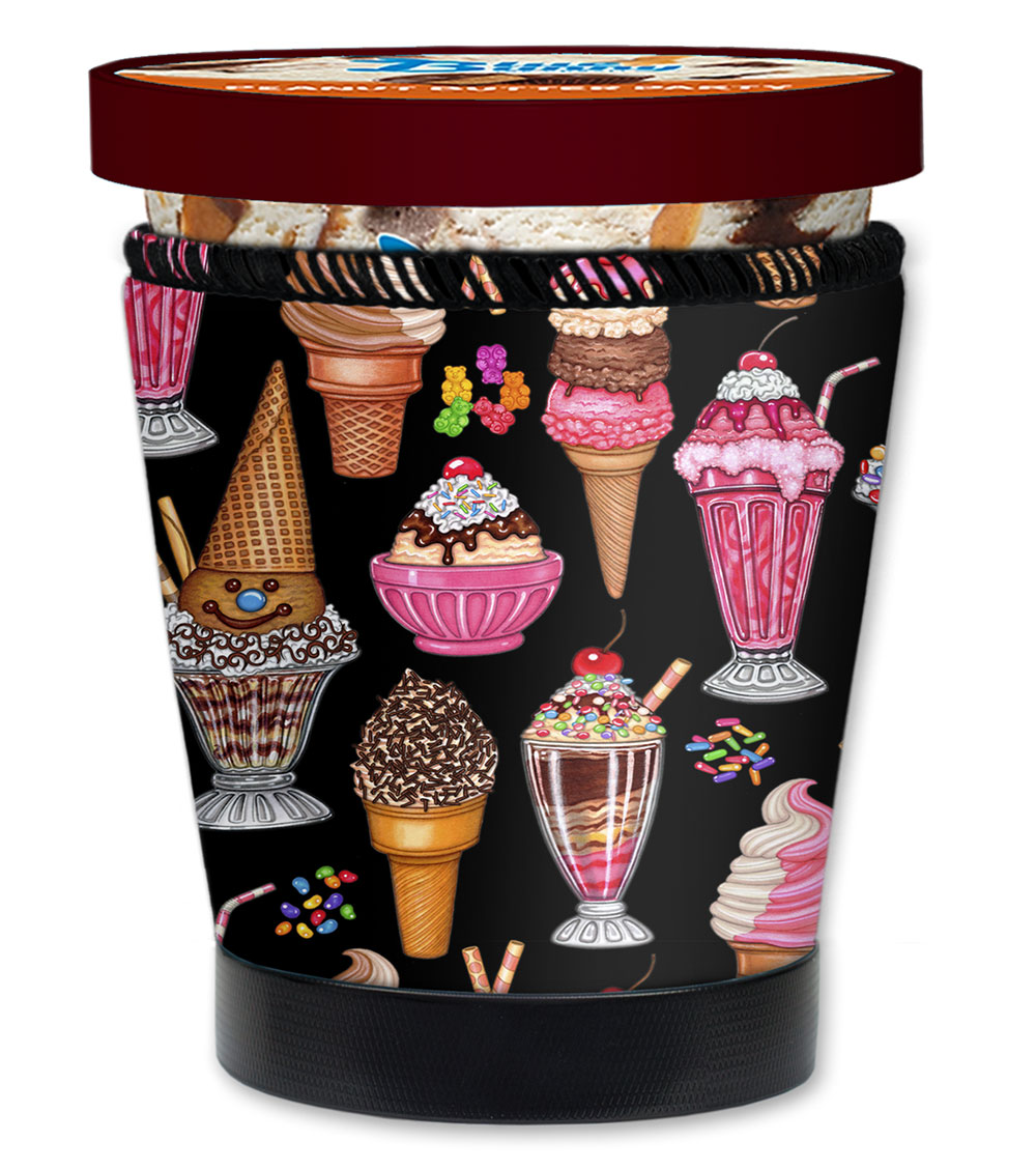 Mugzie Deluxe Pint Size Neoprene Ice Cream Insulator