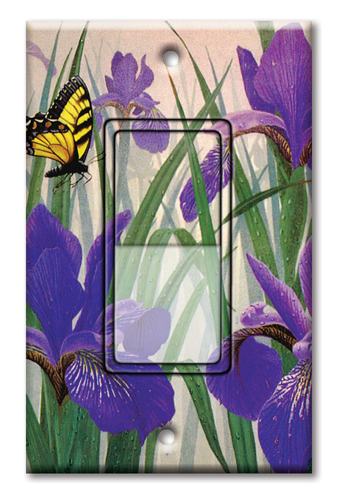 Butterfly in Irises - #137