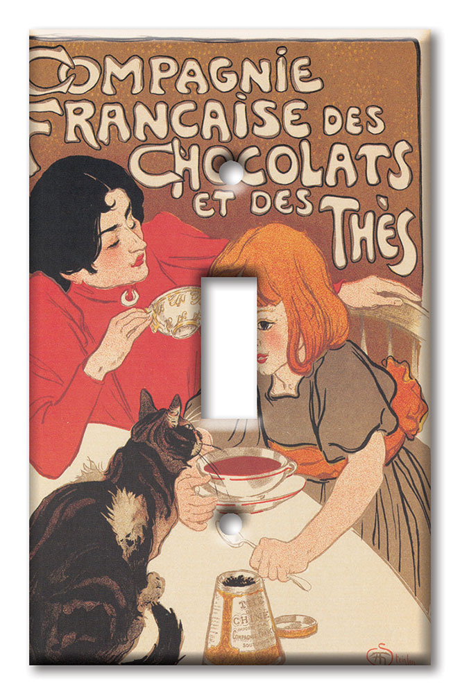 Art Plates - Decorative OVERSIZED Wall Plates & Outlet Covers - Chocolat