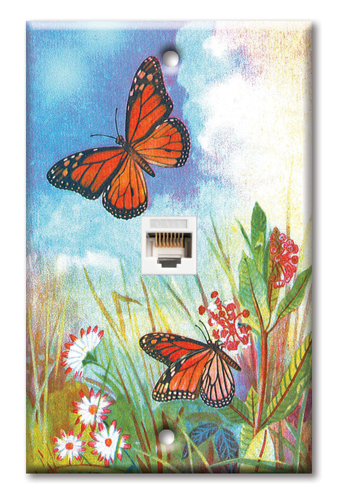 Butterflies and Flowers - #178