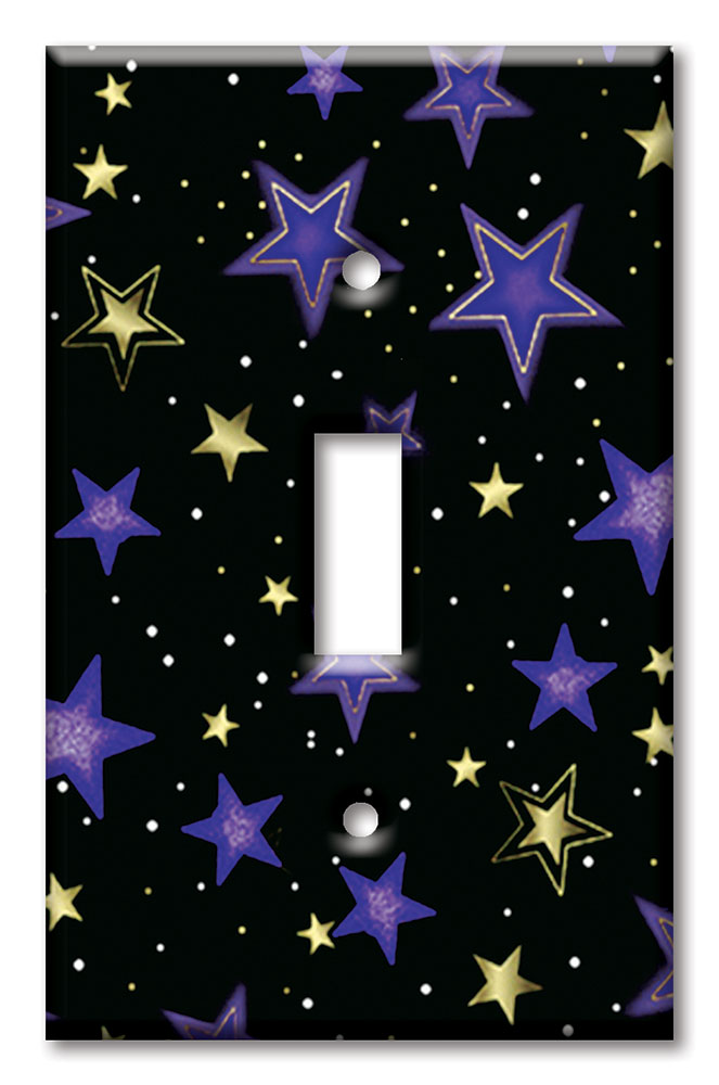 Art Plates - Decorative OVERSIZED Switch Plate - Outlet Cover - Stars - Image by Dan Morris