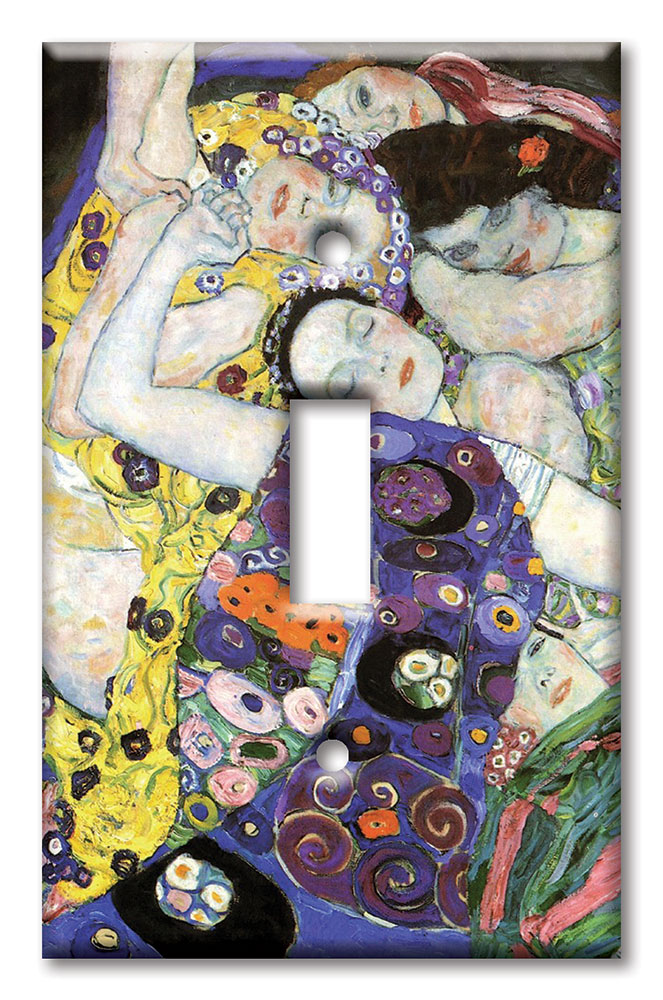 Art Plates - Decorative OVERSIZED Wall Plate - Outlet Cover - Klimt: The Virgin