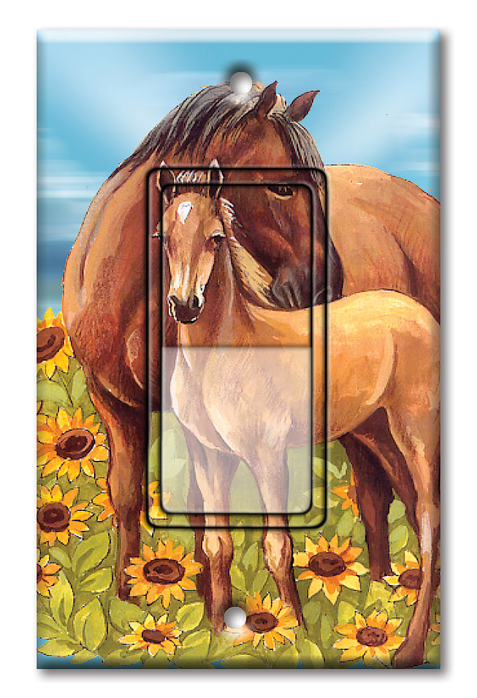 Horses in Sunflowers - #22