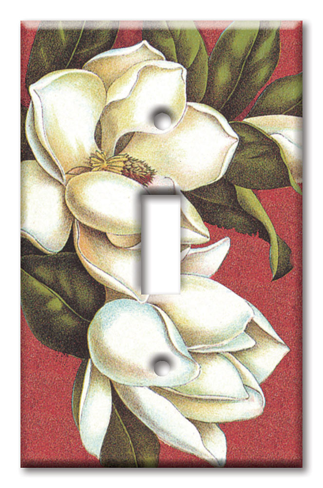 Art Plates - Decorative OVERSIZED Switch Plates & Outlet Covers - Magnolia
