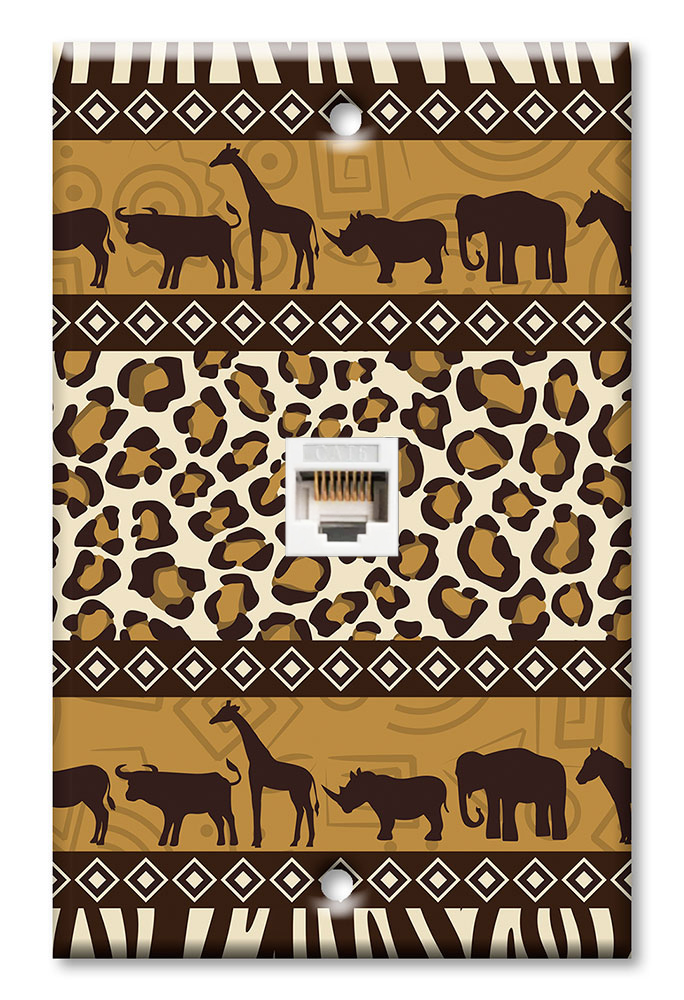 African Theme Animals and Prints - #2500