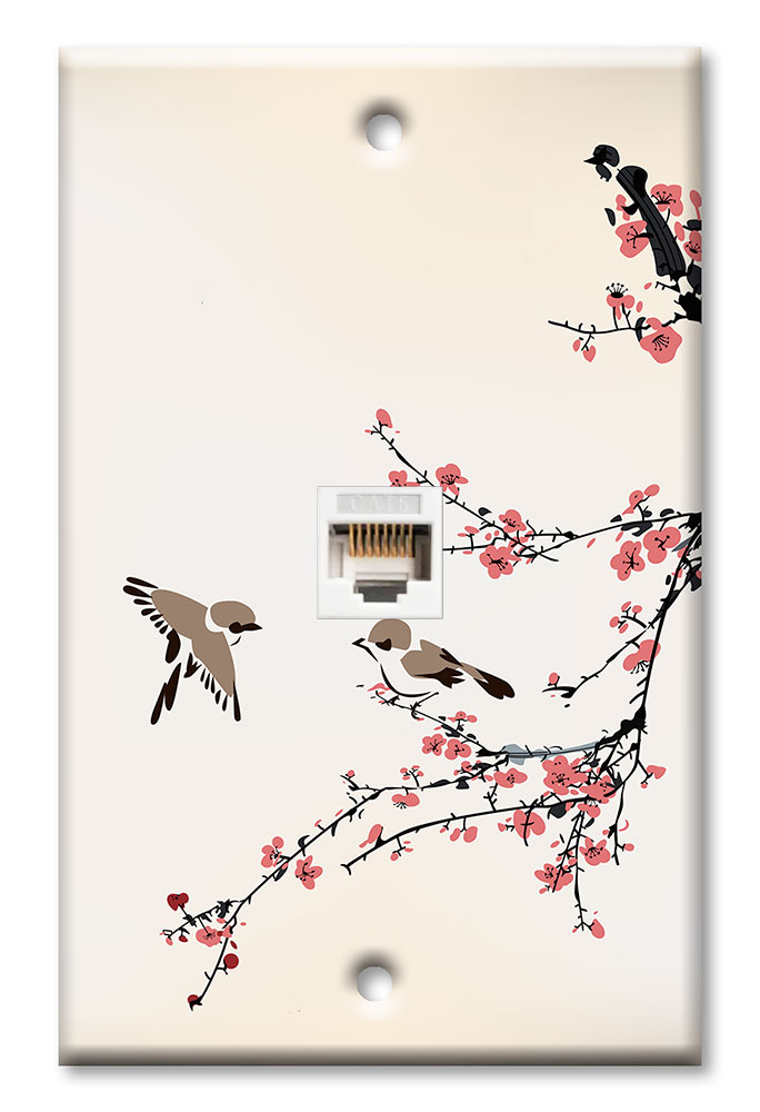 Birds on a Cherry Blossom - #2544