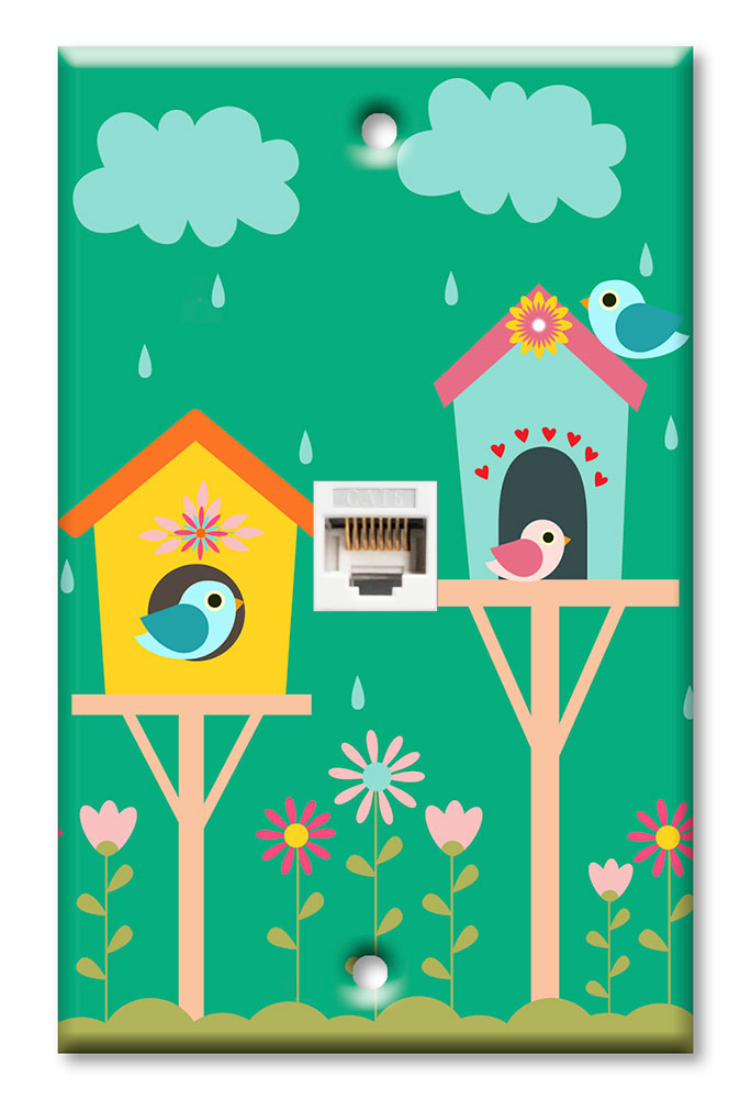 Bird Houses in the Rain - #2554