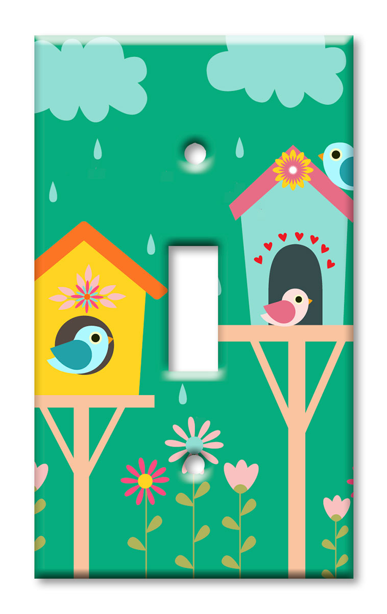 Bird Houses in the Rain - #2554