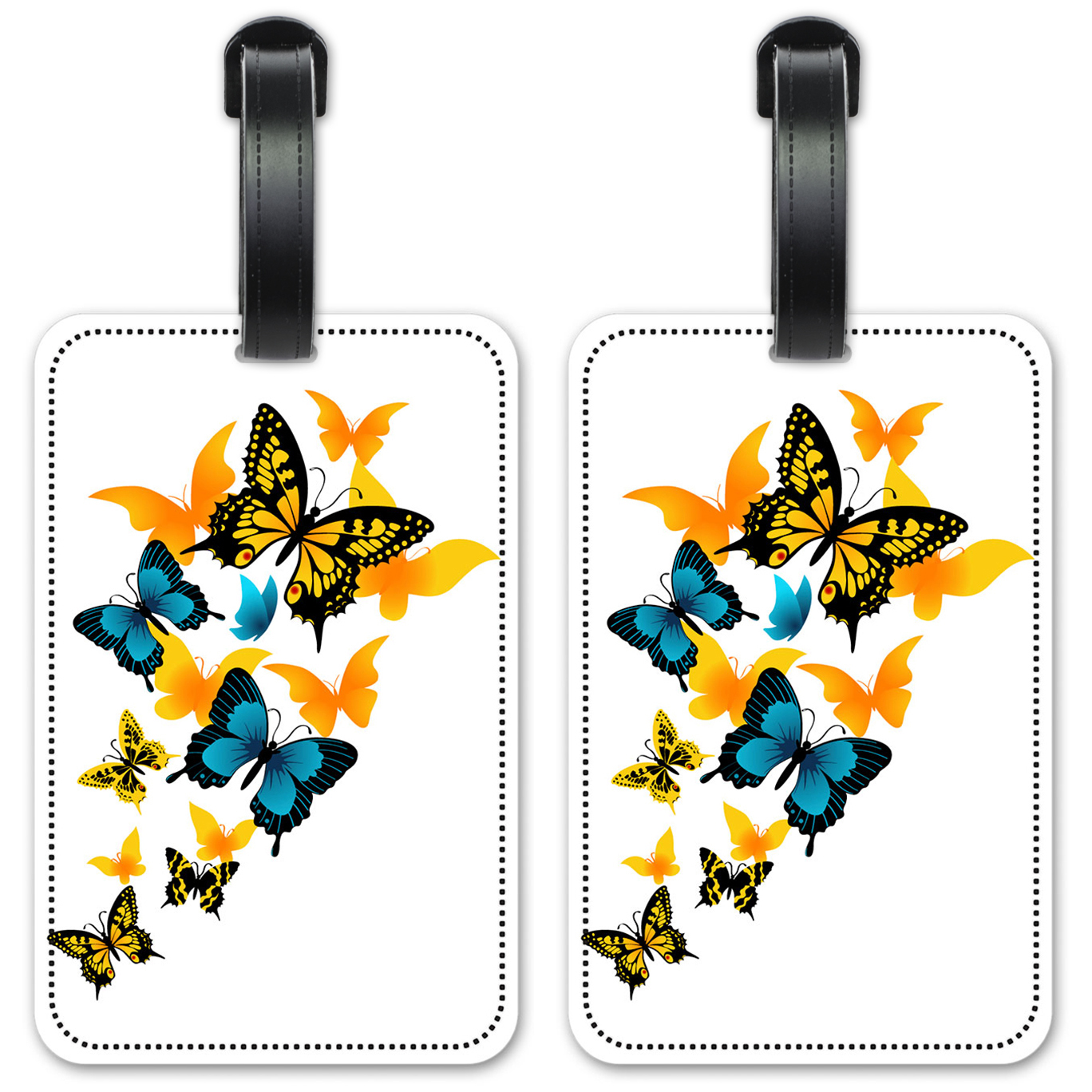 Blue & Yellow Butterflies - #2555