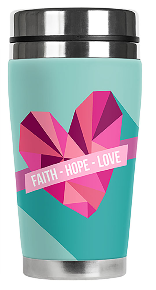 Breast Cancer "Faith, Hope, Love - Blue" - #2567
