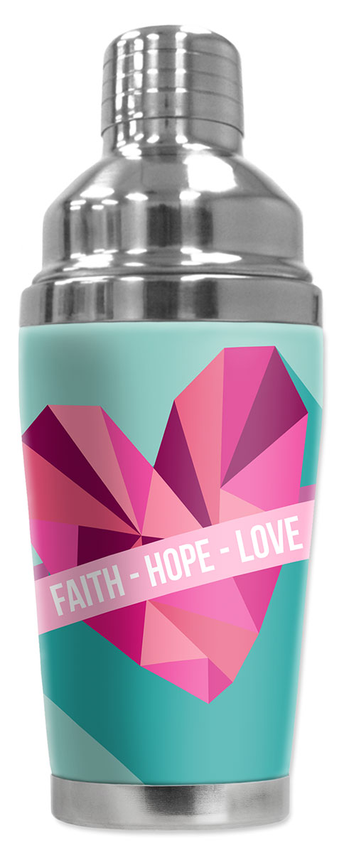 Breast Cancer "Faith, Hope, Love - Blue" - #2567