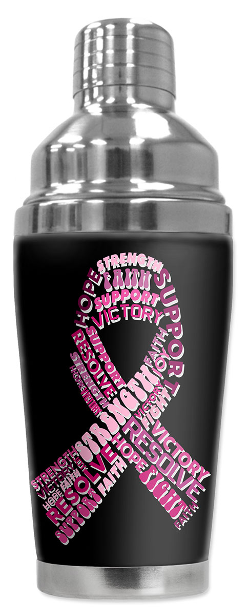 Breast Cancer "Word Ribbon" - #2570