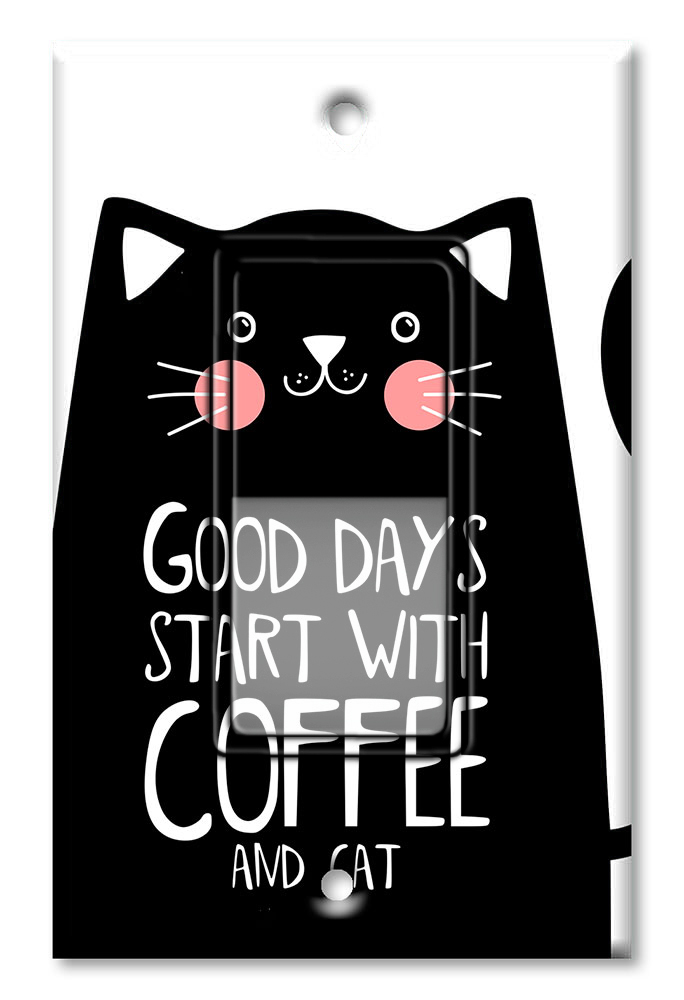 Good Day starts with Coffee and Cats - #2580