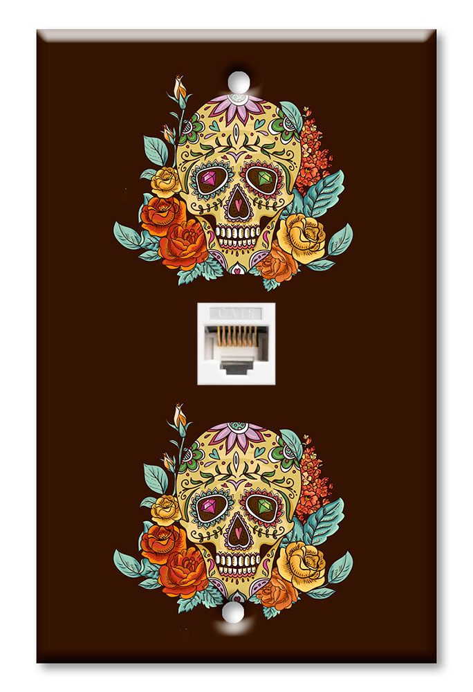 Skull and Flowers - #2588