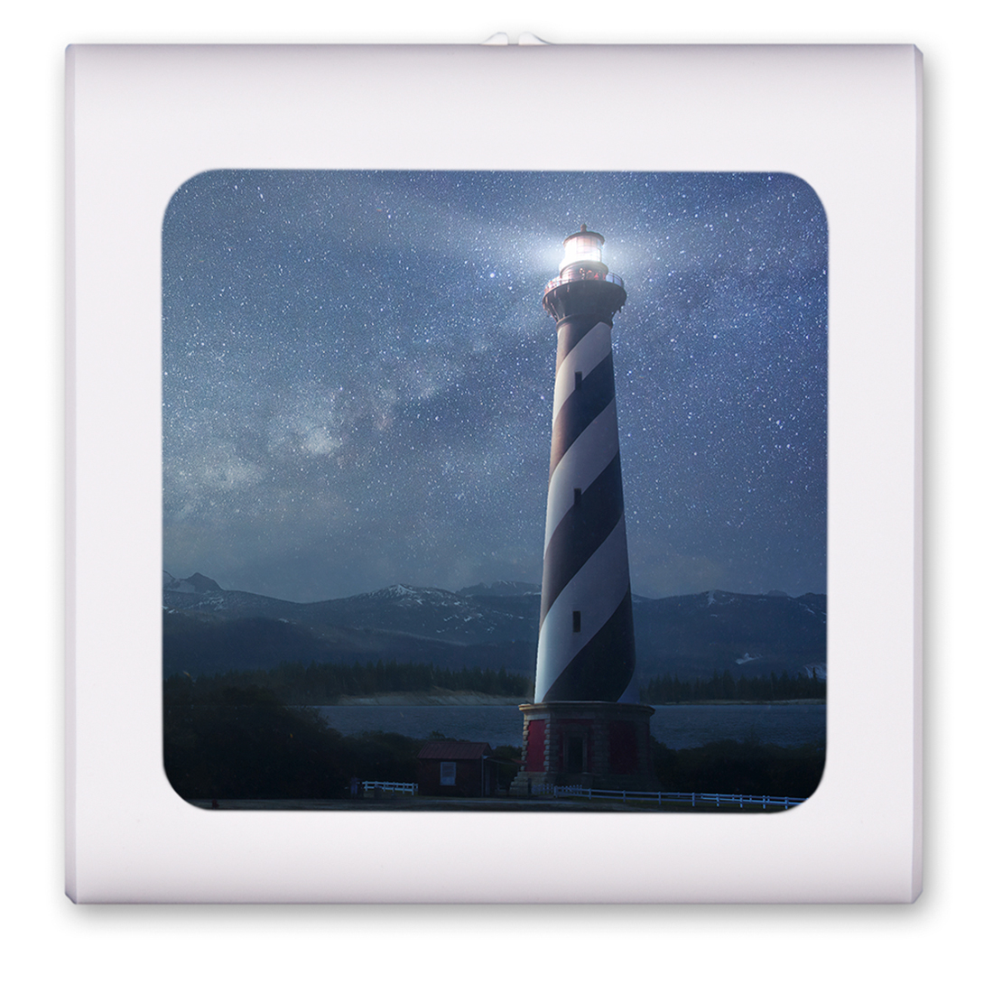 Night Sky Behind a Lighthouse - #2629