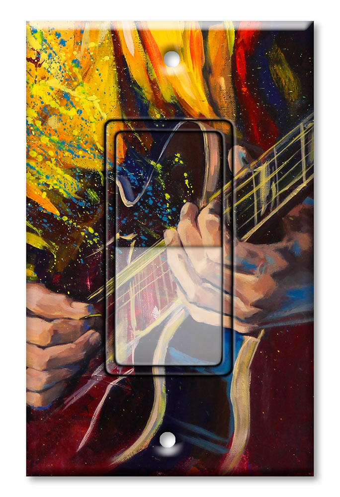 Jazz Guitarist Painting - #2637