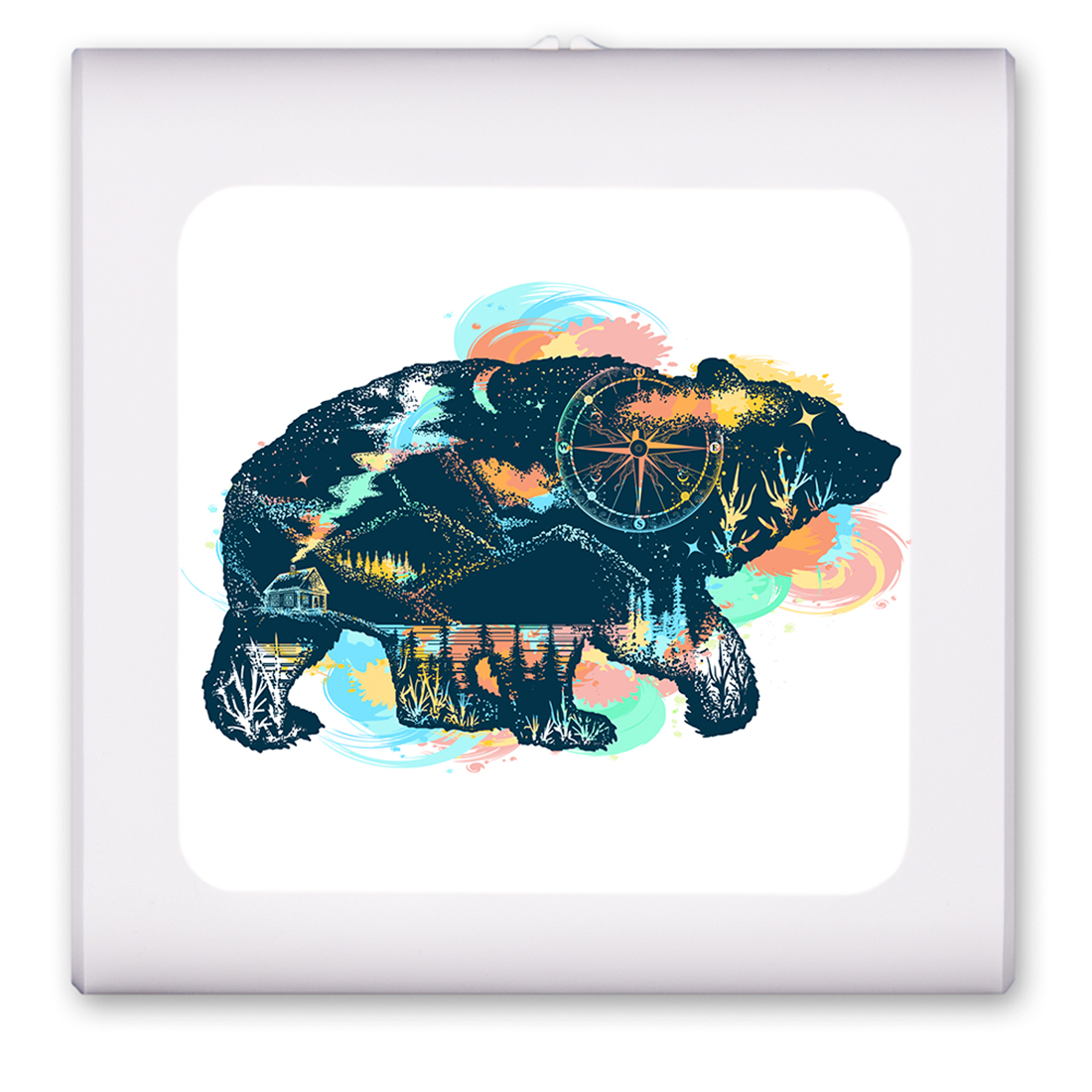 Bear Colorful Silhouette - #2646