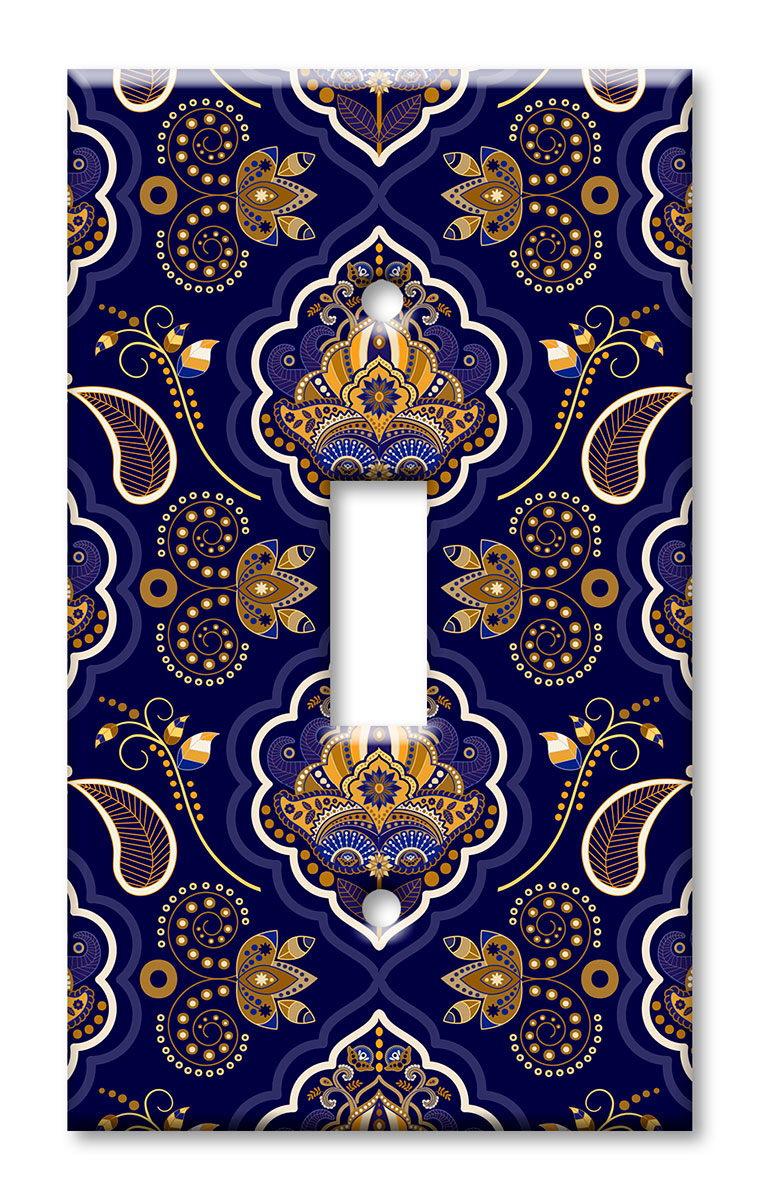 Art Plates - Decorative OVERSIZED Switch Plates & Outlet Covers - Ornamental Flowers
