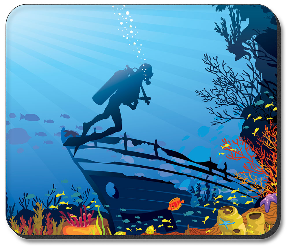Coral Reef and Diver - #2698
