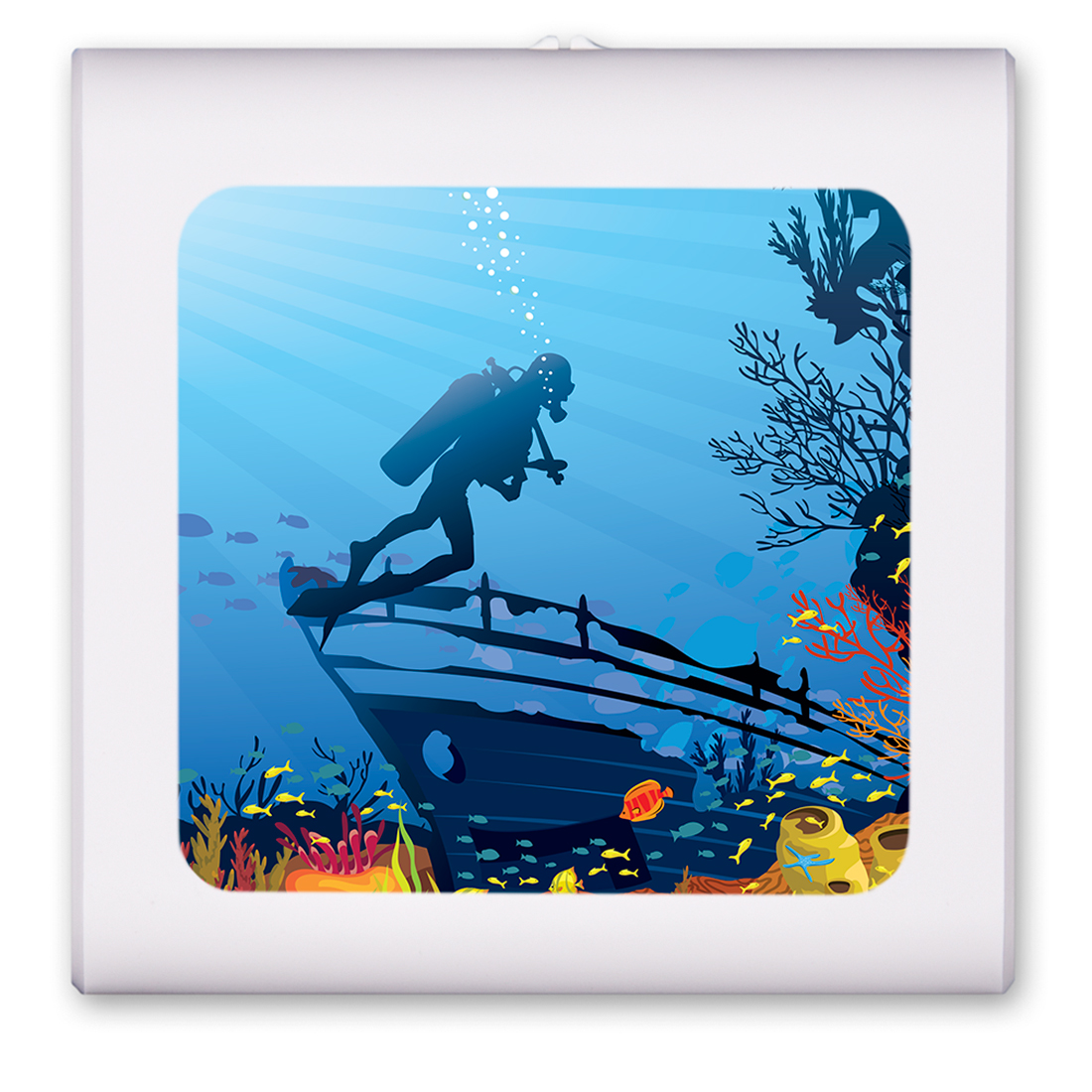 Coral Reef and Diver - #2698