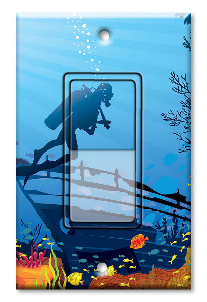 Coral Reef and Diver - #2698