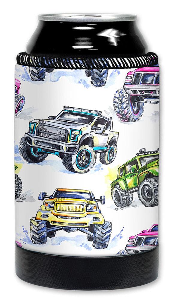 Monster Trucks Watercolor - #2702