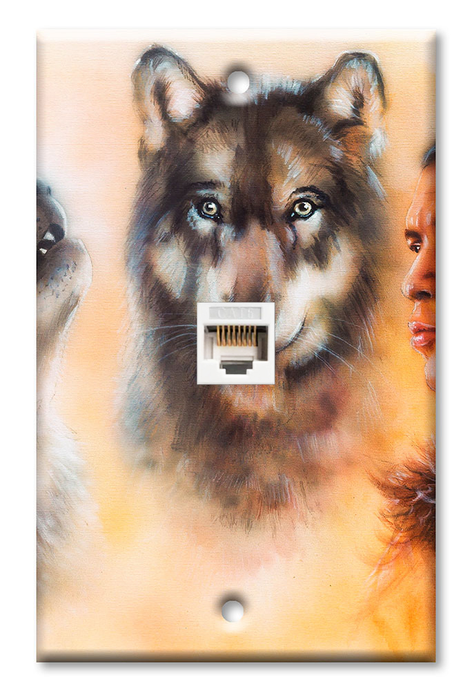 Wolves and Indian Chief - #2725